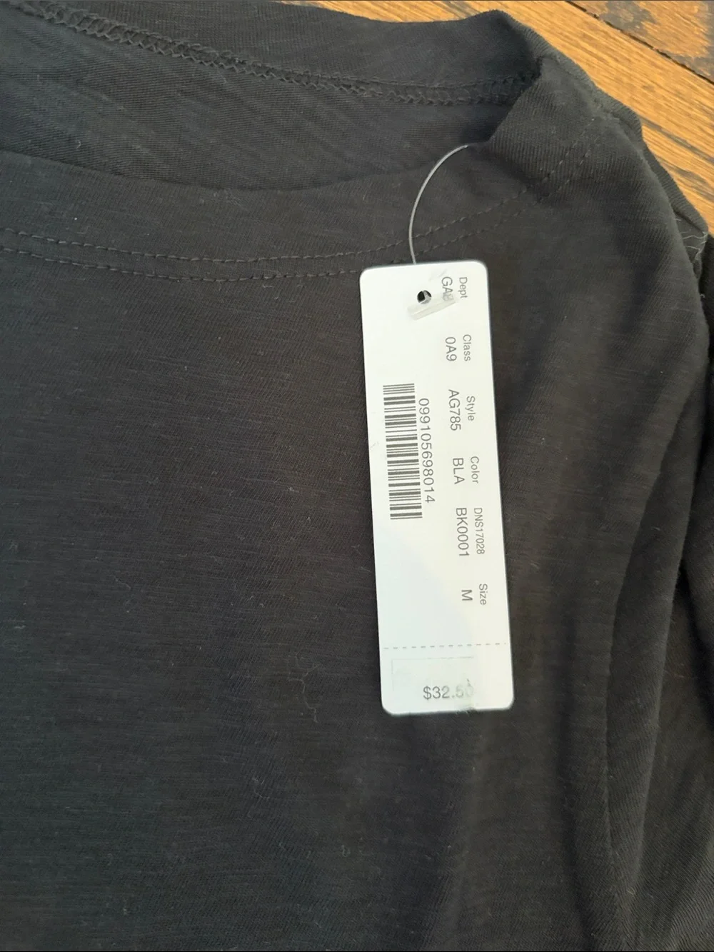 J. Crew Black Long Sleeve Boatneck Top NWT Medium